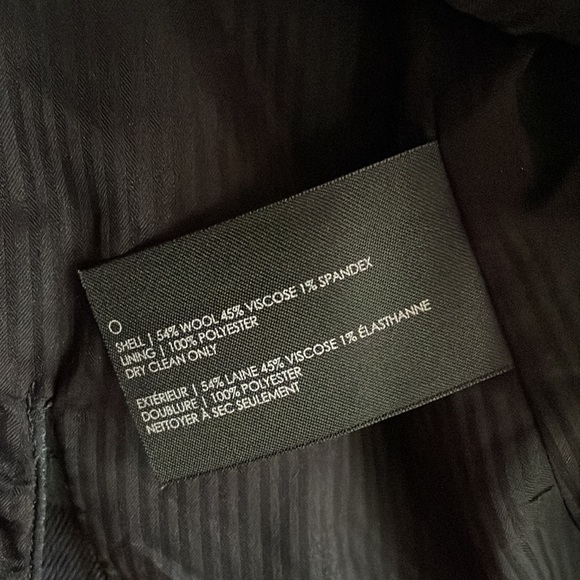 Club Monaco Navy Green Plaid Blazer, size 8 - Picture 7 of 9